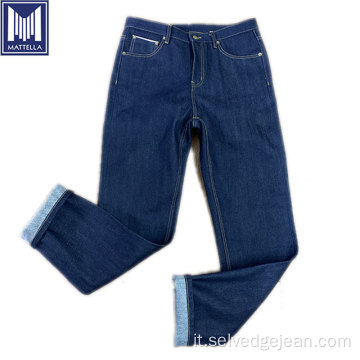 12 ~ 17 once logo personalizzato maschi di jeans in denim